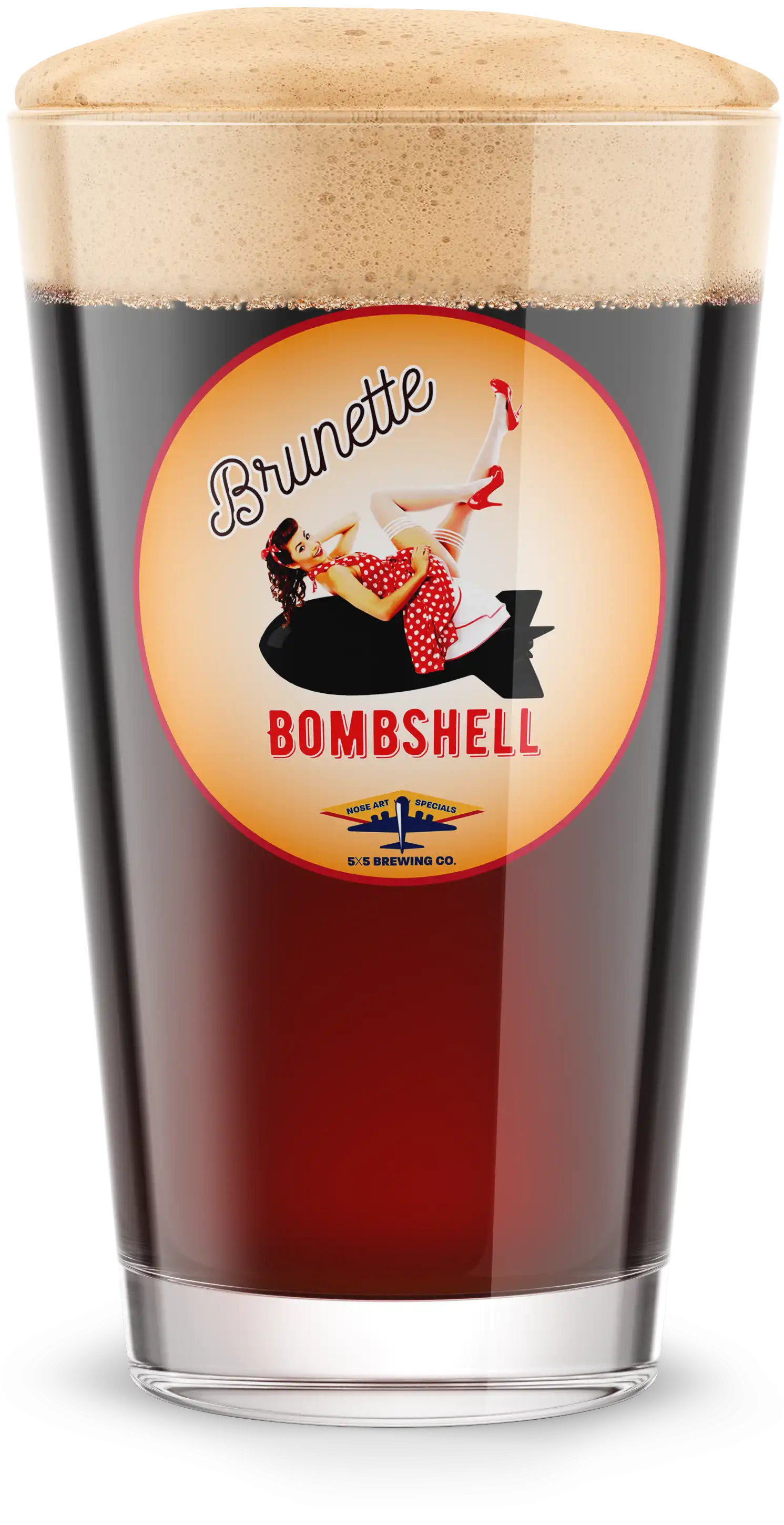 brunette-bombshell-pint-glass